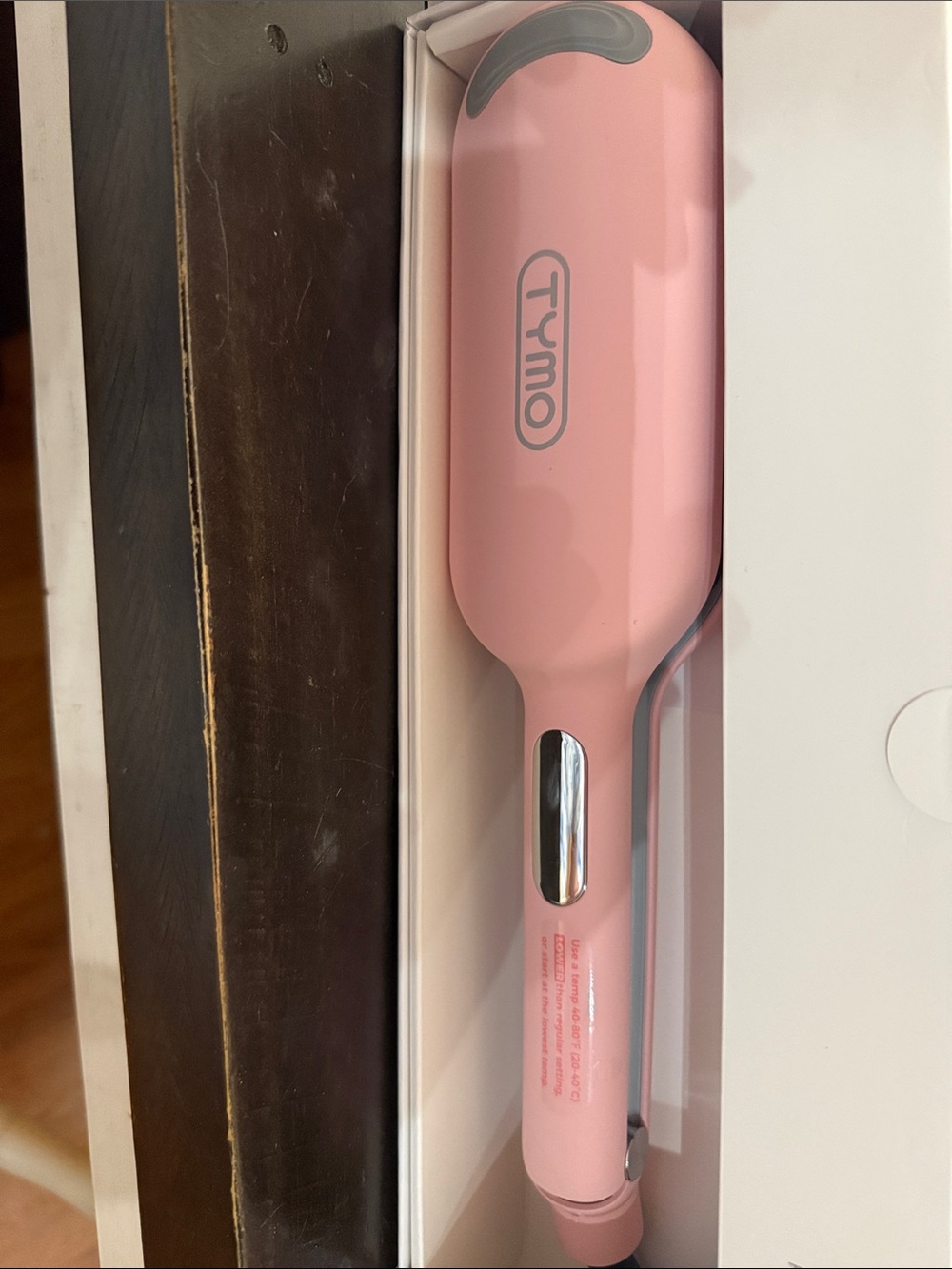 Tymo Pink Straightening Brush - Sleek Heat Styling for Women